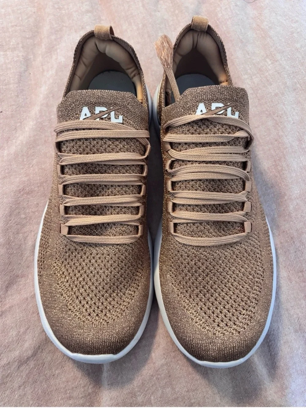 APL TechLoom Knit Sneaker - Rose Gold Size 9.5